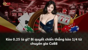 Kèo 0.25 là gì? Bí quyết chiến thắng kèo 1/4 từ chuyên gia Co88